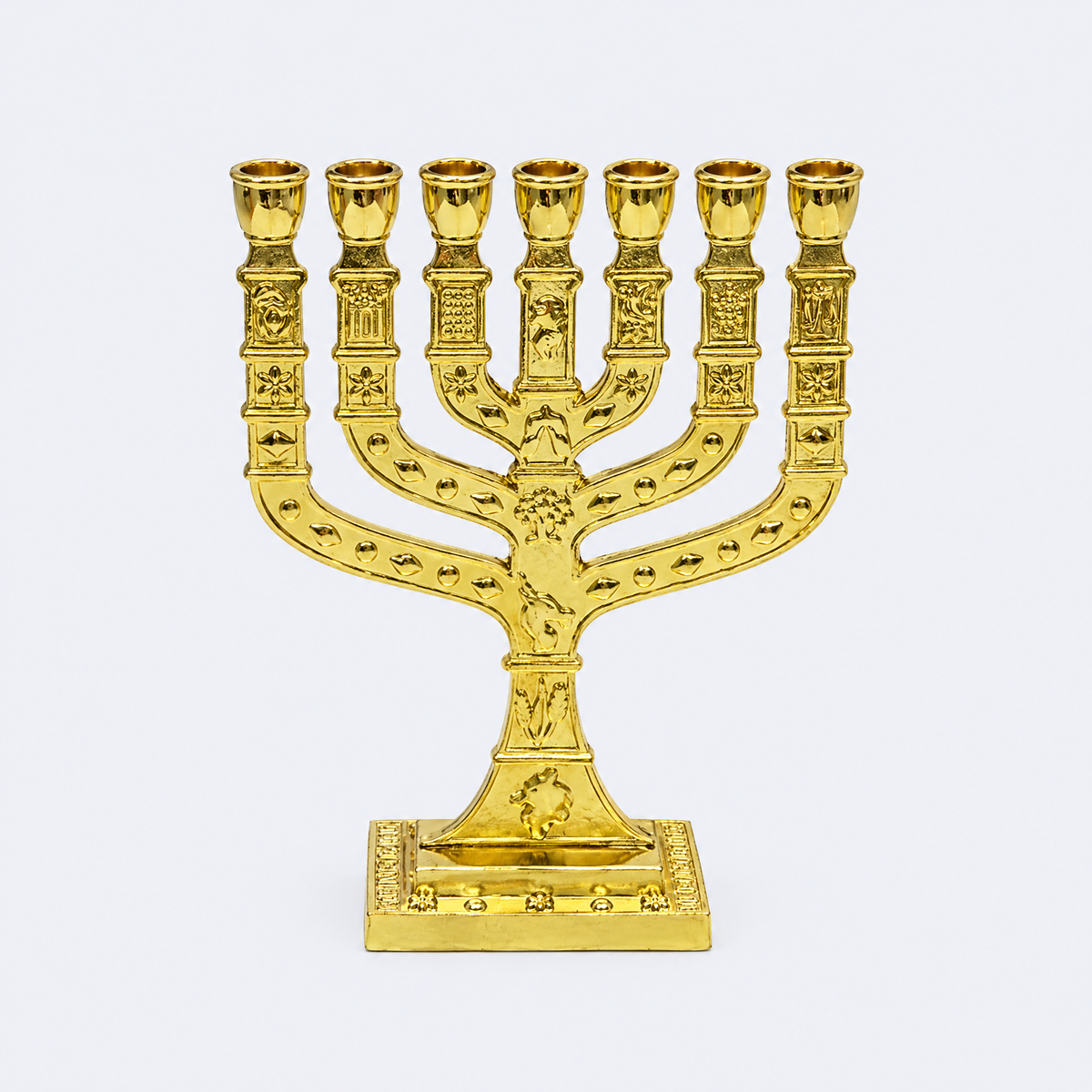 Seven-branch menorah, studio photo